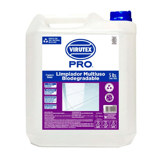 Limpiador Multiuso Biodegradable 5 LT - Virutex Pro
