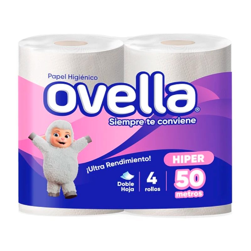 Higiénico Ovella Doble Hoja 4x50 Metros - Ovella