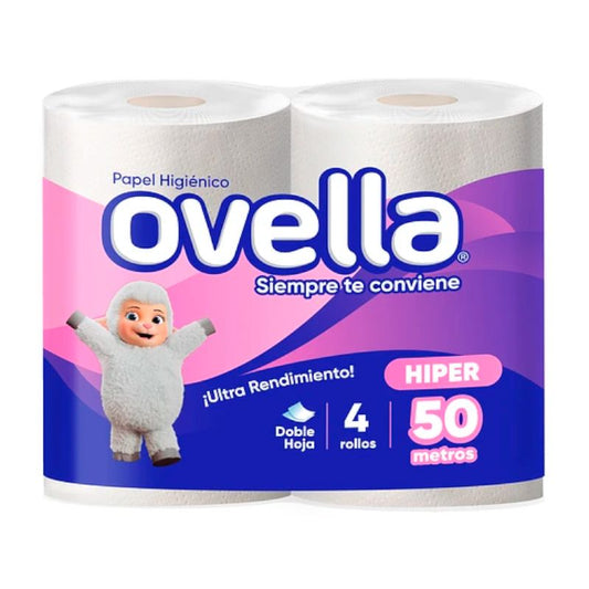 Higiénico Ovella Doble Hoja 4x50 Metros - Ovella