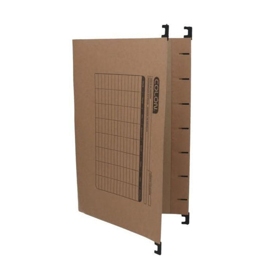Carpeta Colgante Kraft con Fleje Plástico - Colón