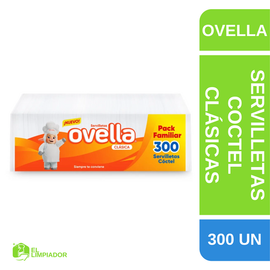 Servilletas Clásica Coctel 300 Unidades - Ovella