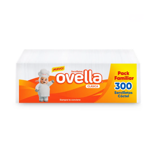 Servilletas Clásica Coctel 300 Unidades - Ovella