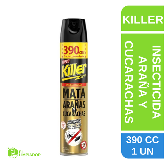 Insecticida Arañas y Cucarachas 390 CC - Killer