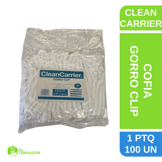 Cofia Blanca Talla Única 100 Unidades - Cleancarrier