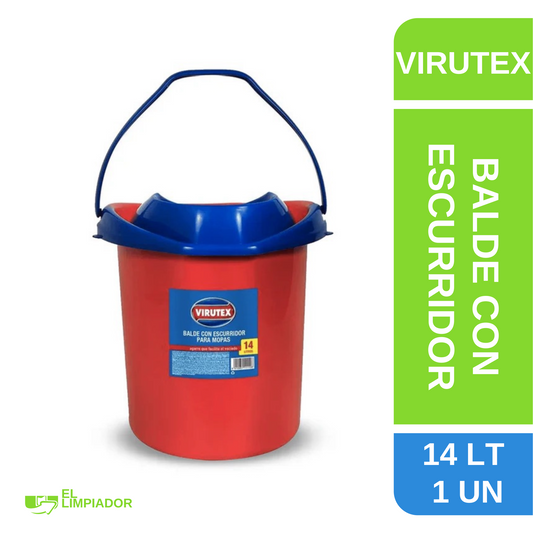 Balde con Escurridor 14 LT - Virutex