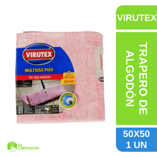 Trapero de Algodón 50x50 Cm Simple con Ojal- Virutex