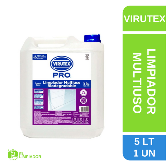 Limpiador Multiuso Biodegradable 5 LT - Virutex Pro