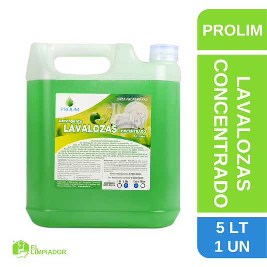 Lavalozas Concentrado aroma Limón 5 LT - Prolim