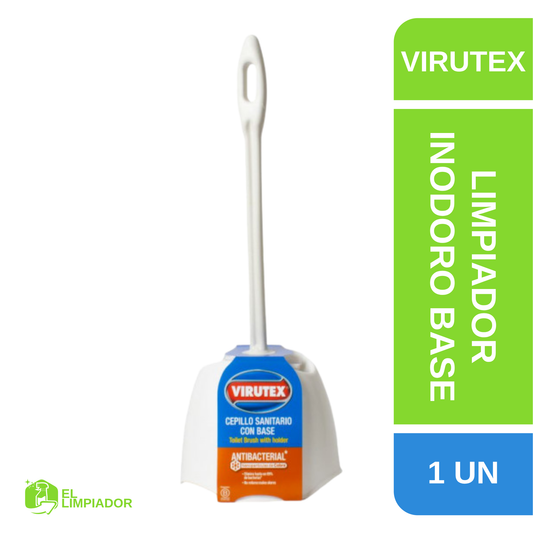 Escobilla para Inodoro Antibacterial con Base - Virutex