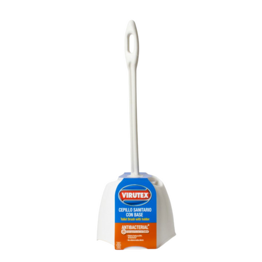 Escobilla para Inodoro Antibacterial con Base - Virutex