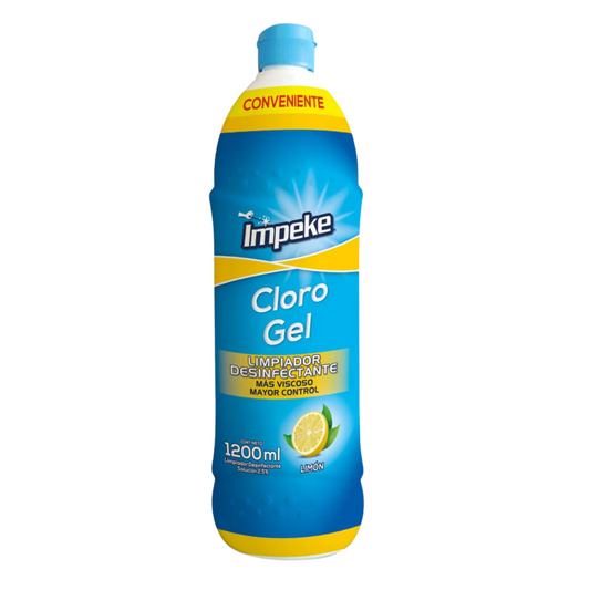 Cloro Gel aroma Limón 1200 ML - Impeke