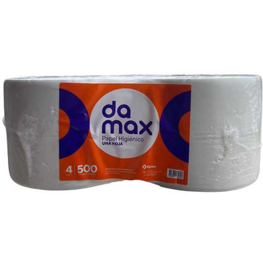 Higiénico Damax Hoja Simple 4x500 Metros