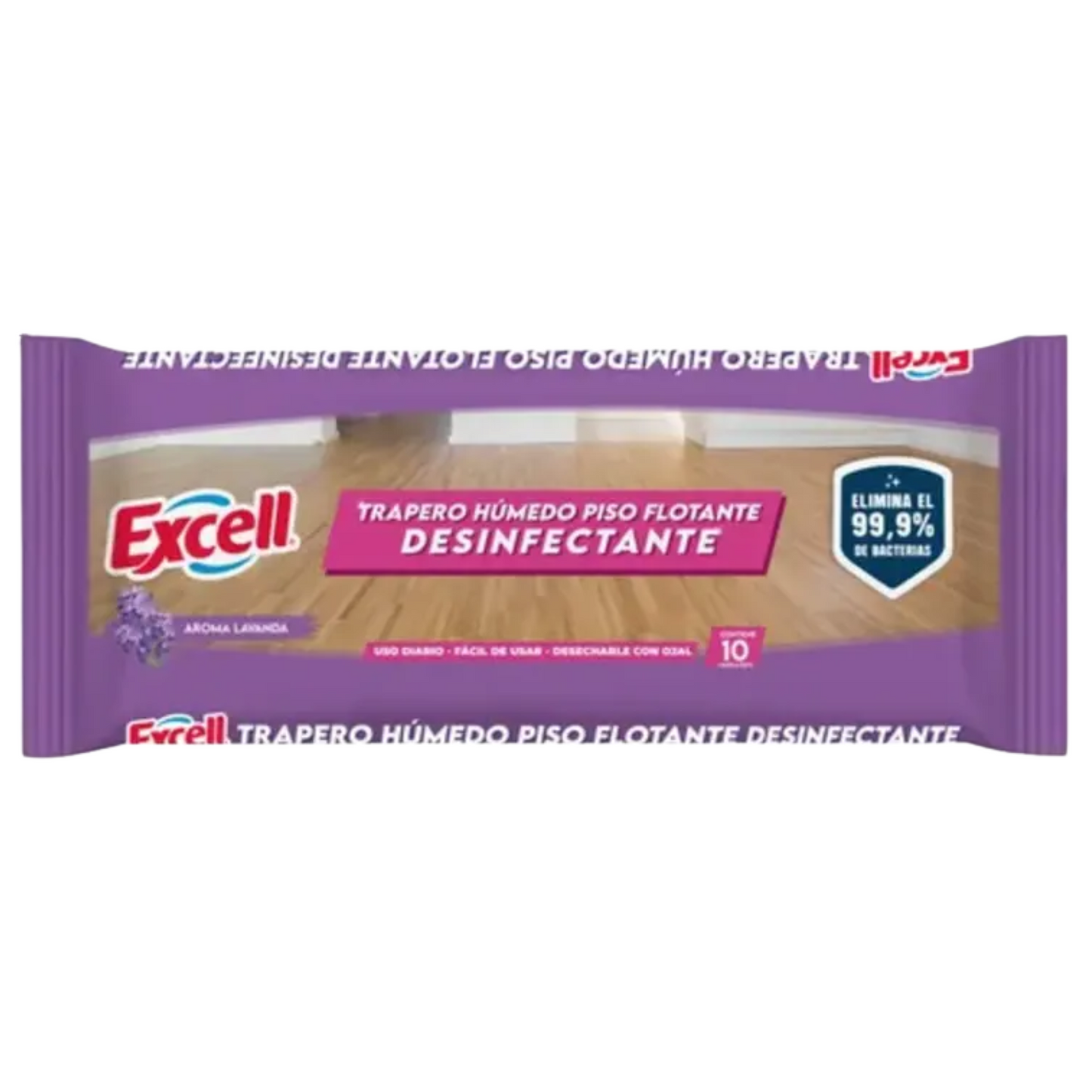 Trapero Húmedo Piso Flotante Lavanda 10 Unidades - Excell