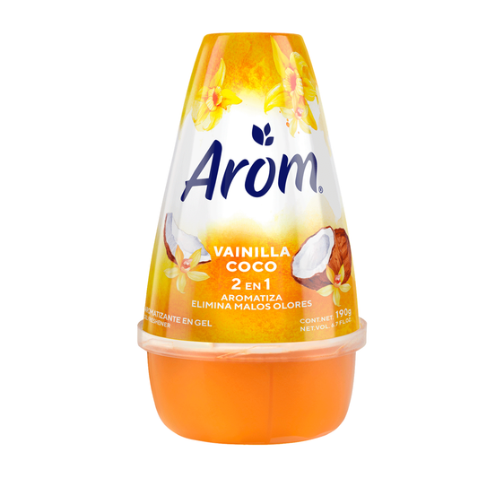 Aromatizante Cono Gel Vainilla Coco 150 Gr - Arom