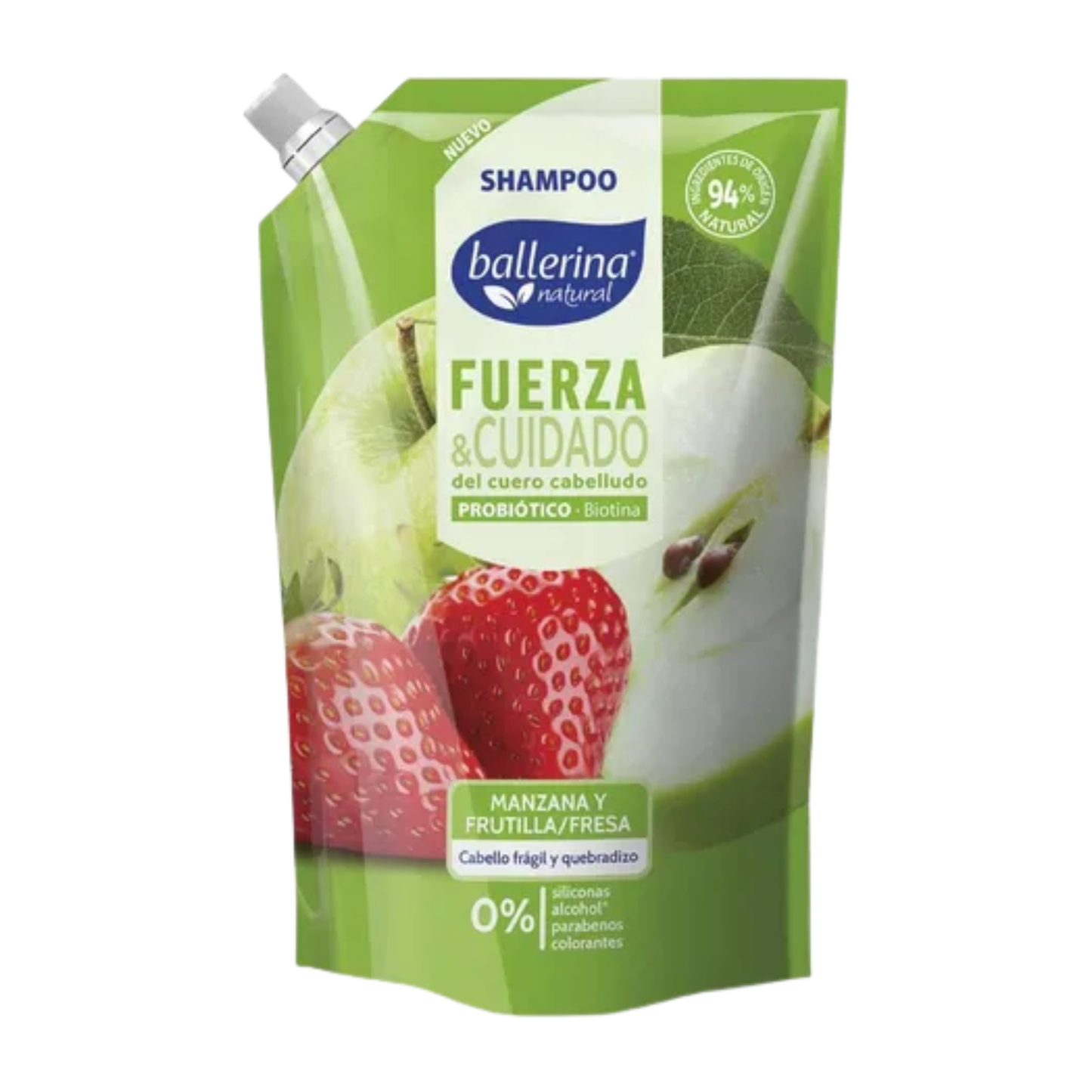 Shampoo Fuerza y Cuidado Doypack 750 ML - Ballerina