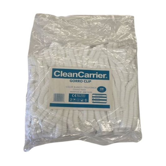Cofia Blanca Talla Única 100 Unidades - Cleancarrier