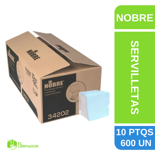 Servilletas Interfoliadas de Celulosa 6000 Unidades - Nobre