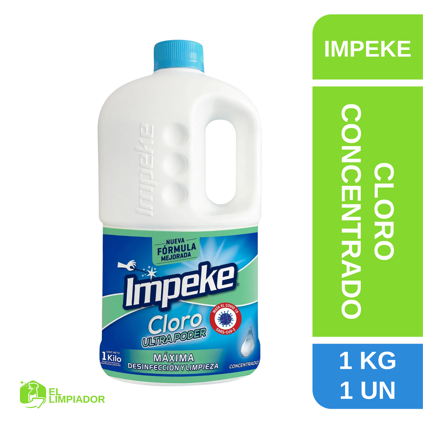 Cloro Concentrado Tradicional 1 KG - Impeke