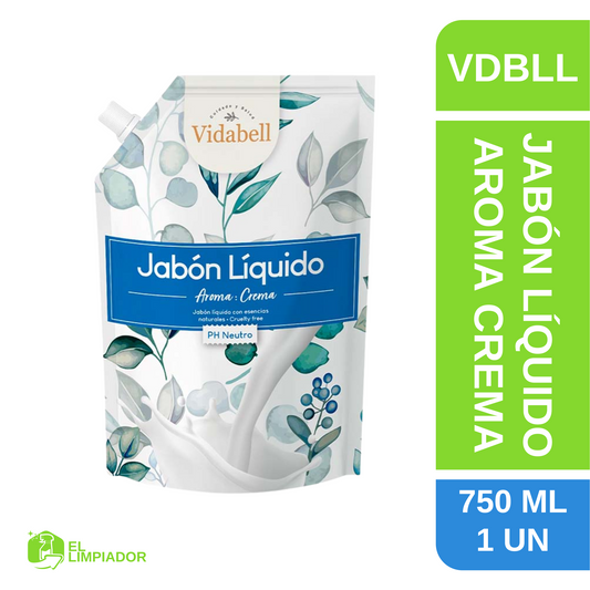 Jabón Líquido Doypack Crema 750 ML - Vidabell