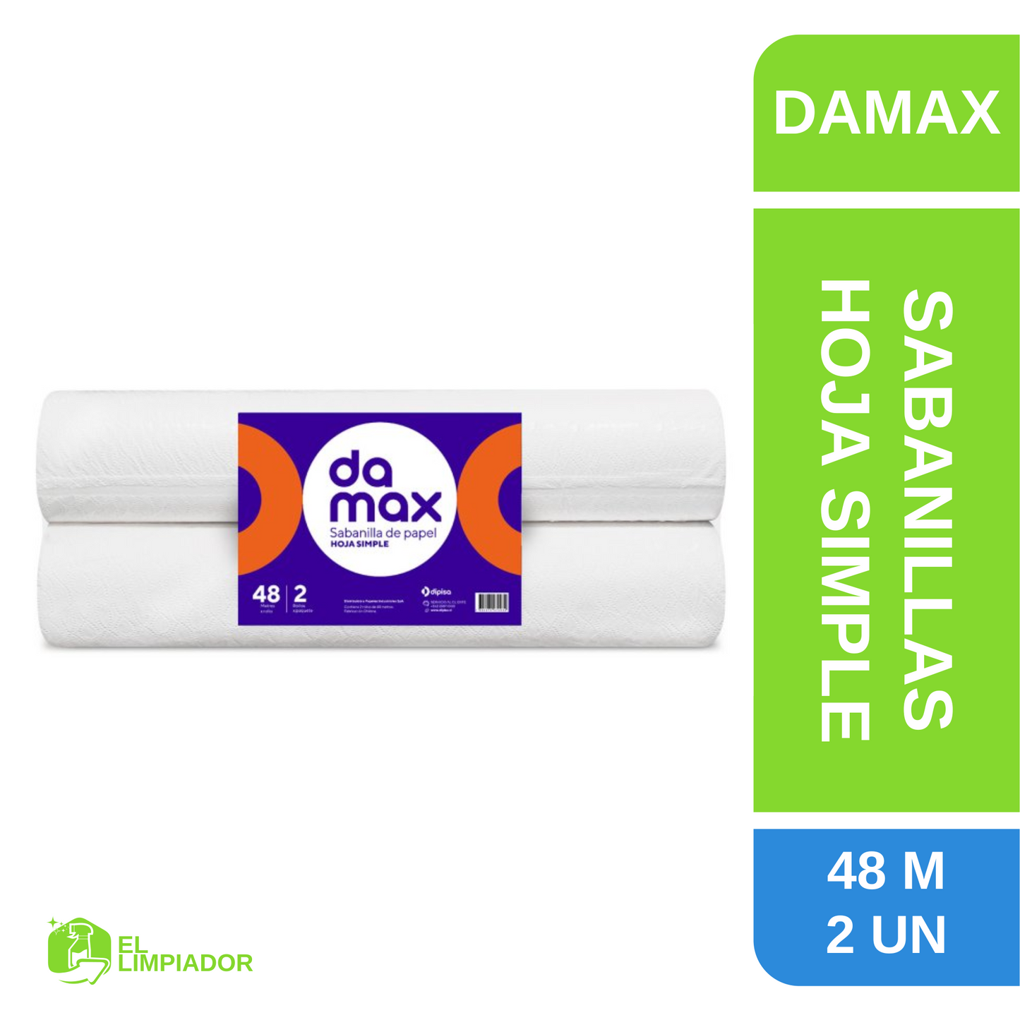 Sabanilla Damax Hoja Simple 2x48 Metros