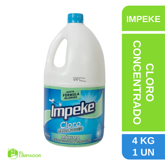Cloro Concentrado Tradicional 4 KG - Impeke