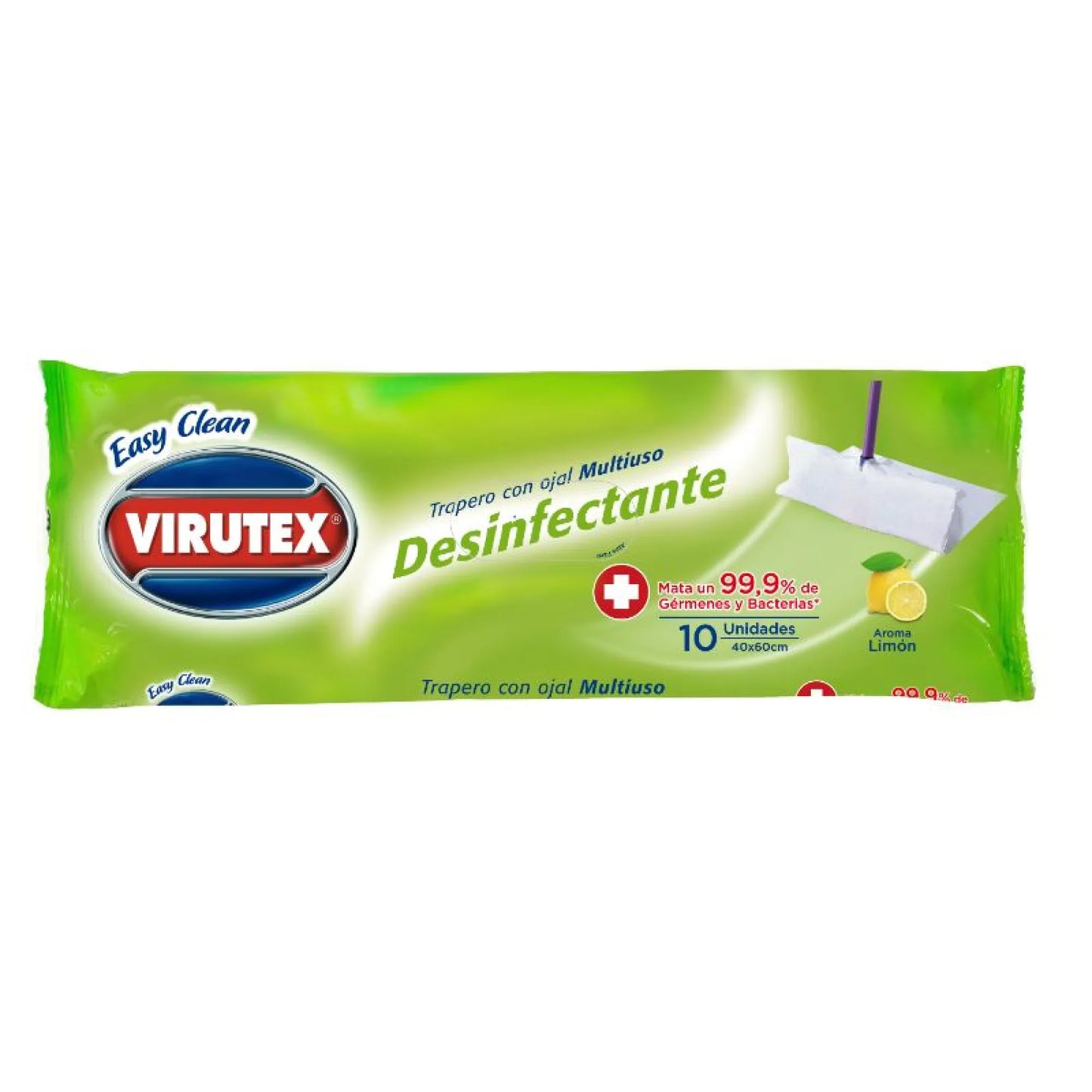 Trapero Húmedo Desinfectante aroma Limón 10 Unidades - Virutex