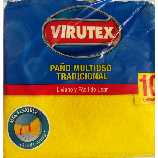 Paño Multiuso Tradicional x10 Unidades - Virutex