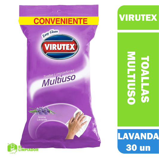 Toalla Multiuso Virutex Aroma Lavanda 30 Unidades