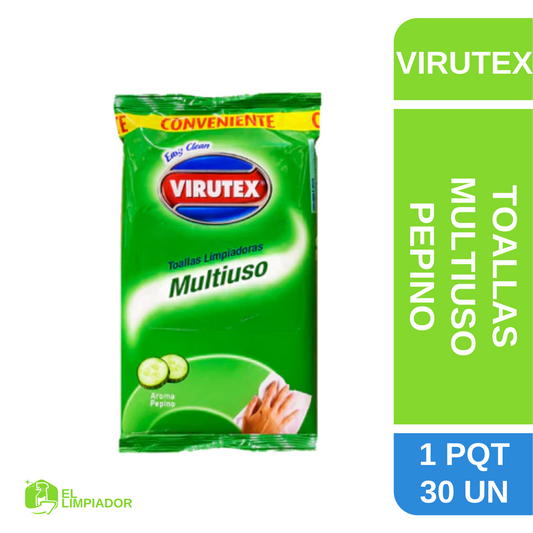 Toallas Multiuso aroma Pepino 30 Unidades - Virutex