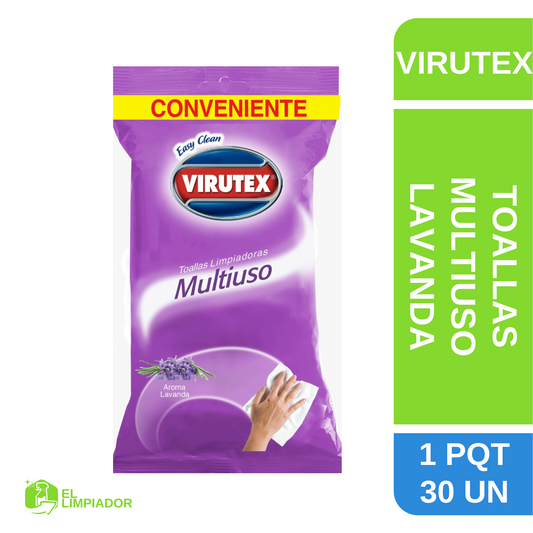 Toallas Multiuso aroma Lavanda 30 Unidades - Virutex