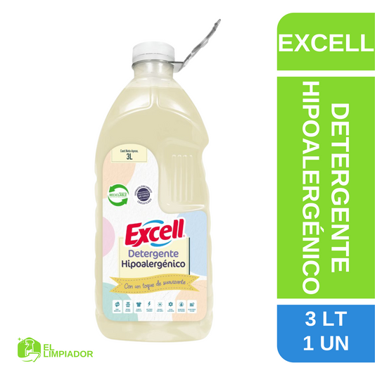 Detergente Hipoalergénico 3 Litros - Excell