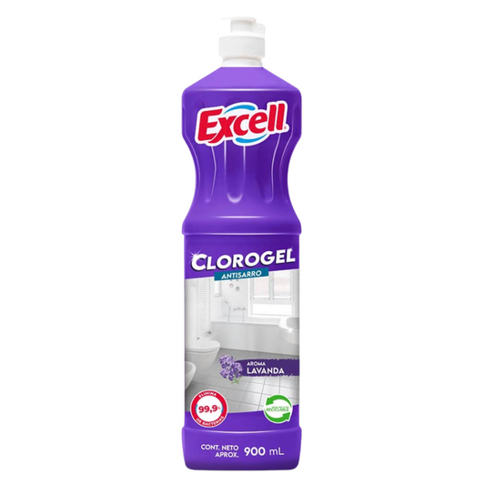 Cloro Gel aroma Lavanda 900 ML - Excell