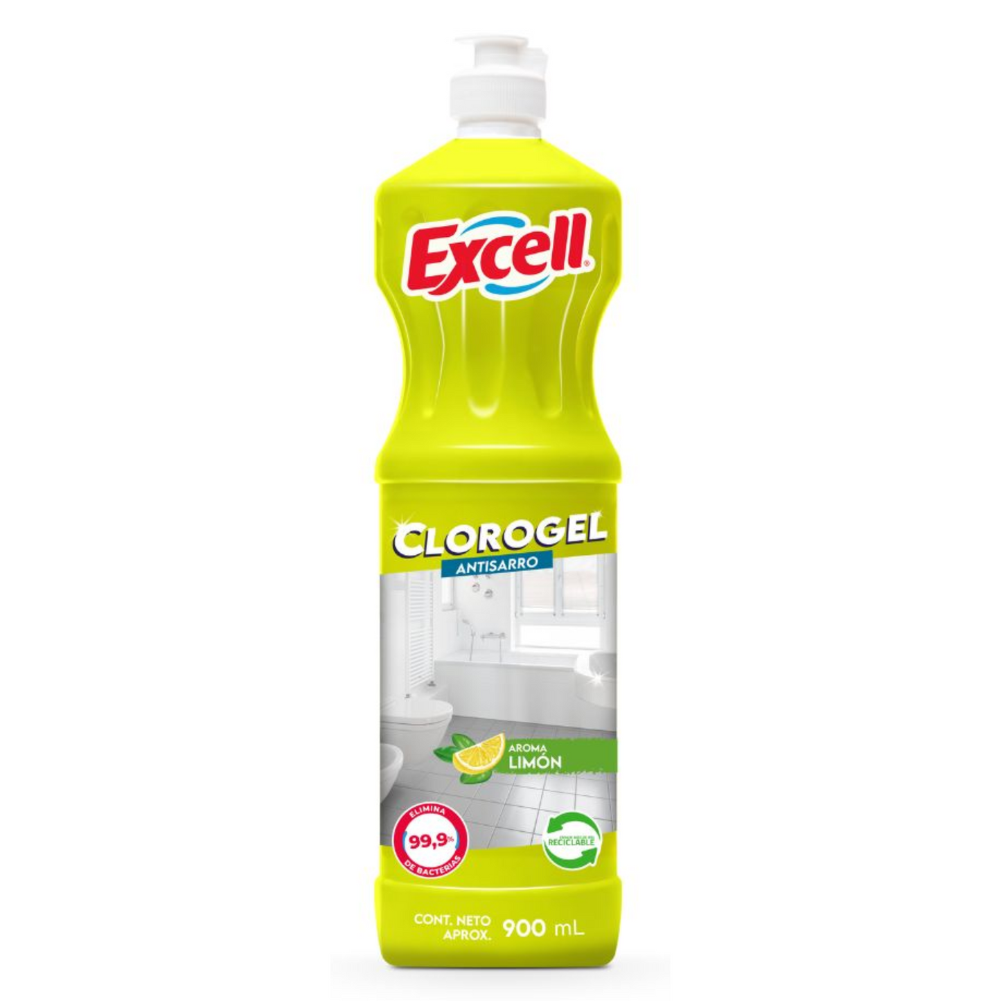 Cloro Gel aroma Limón 900 ML - Excell