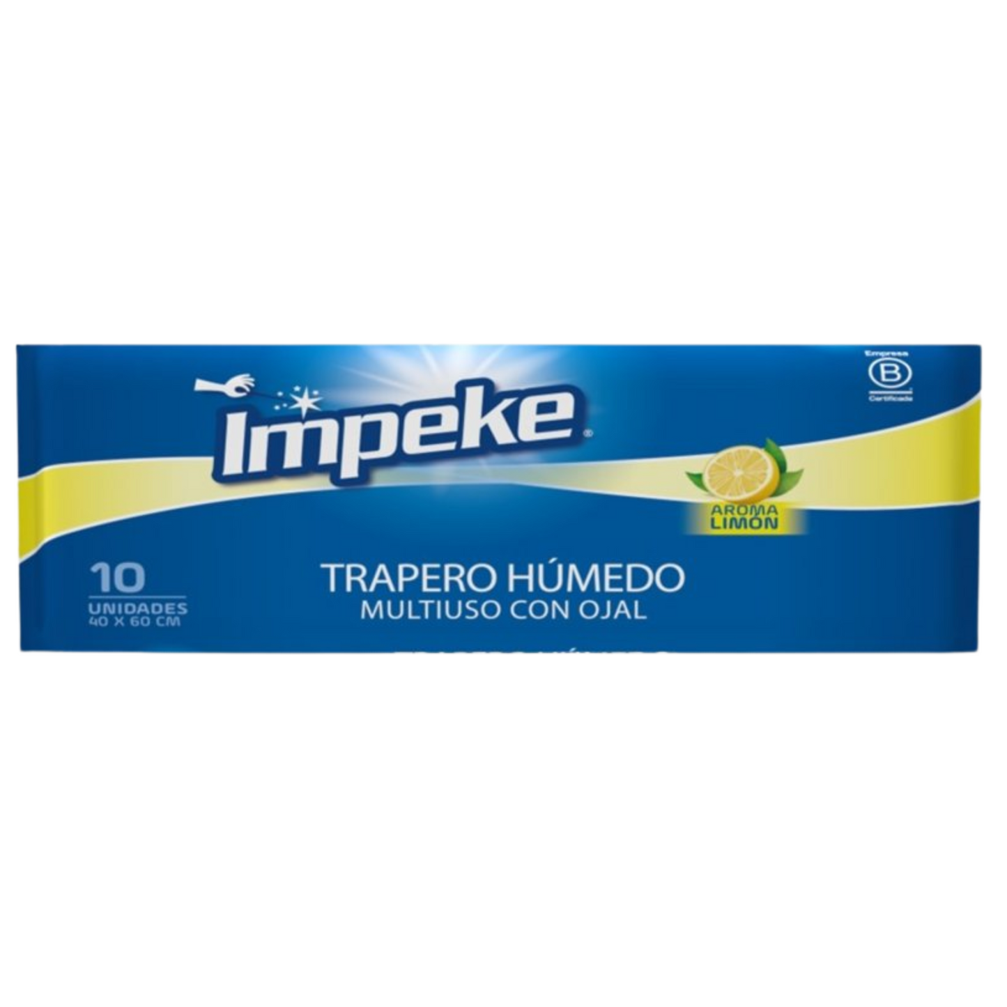 Trapero Húmedo aroma Limón 10 Unidades - Impeke
