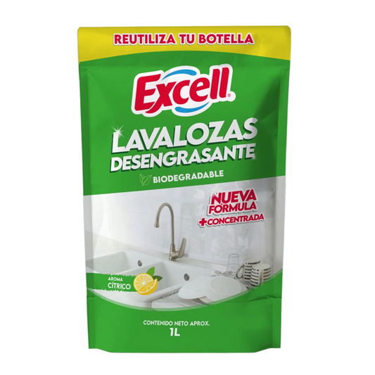 Lavalozas Desengrasante Doypack 1 Litro - Excell