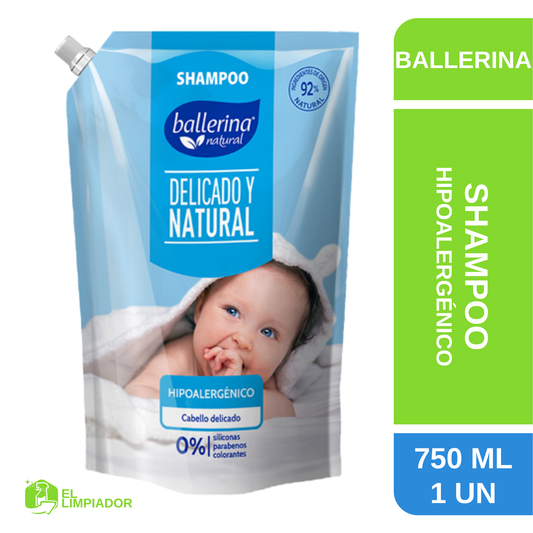 Shampoo Delicado y Natural Doypack 750 ML - Ballerina