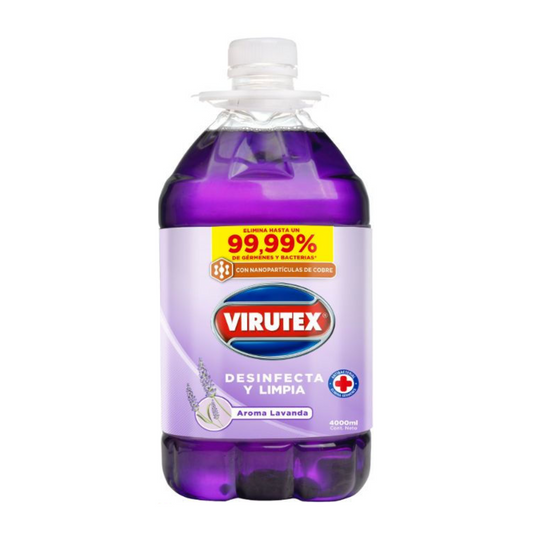 Limpiador Desinfectante Multi-Superficies aroma Lavanda 4 LT - Virutex