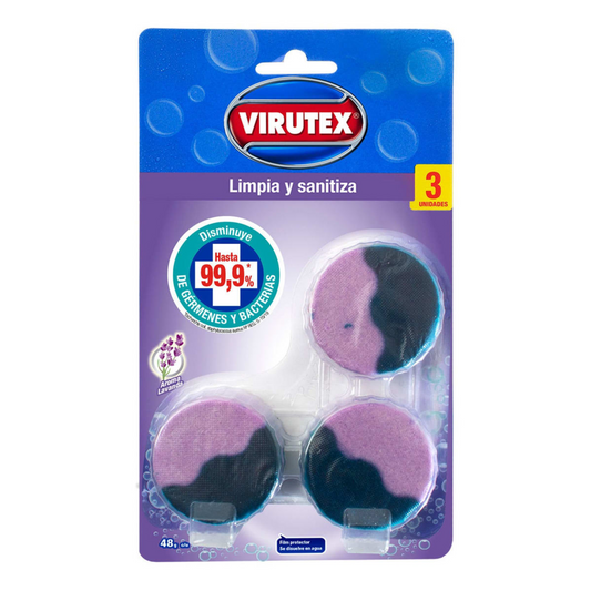 Pastilla Estanque aroma Lavanda 3 Unidades - Virutex