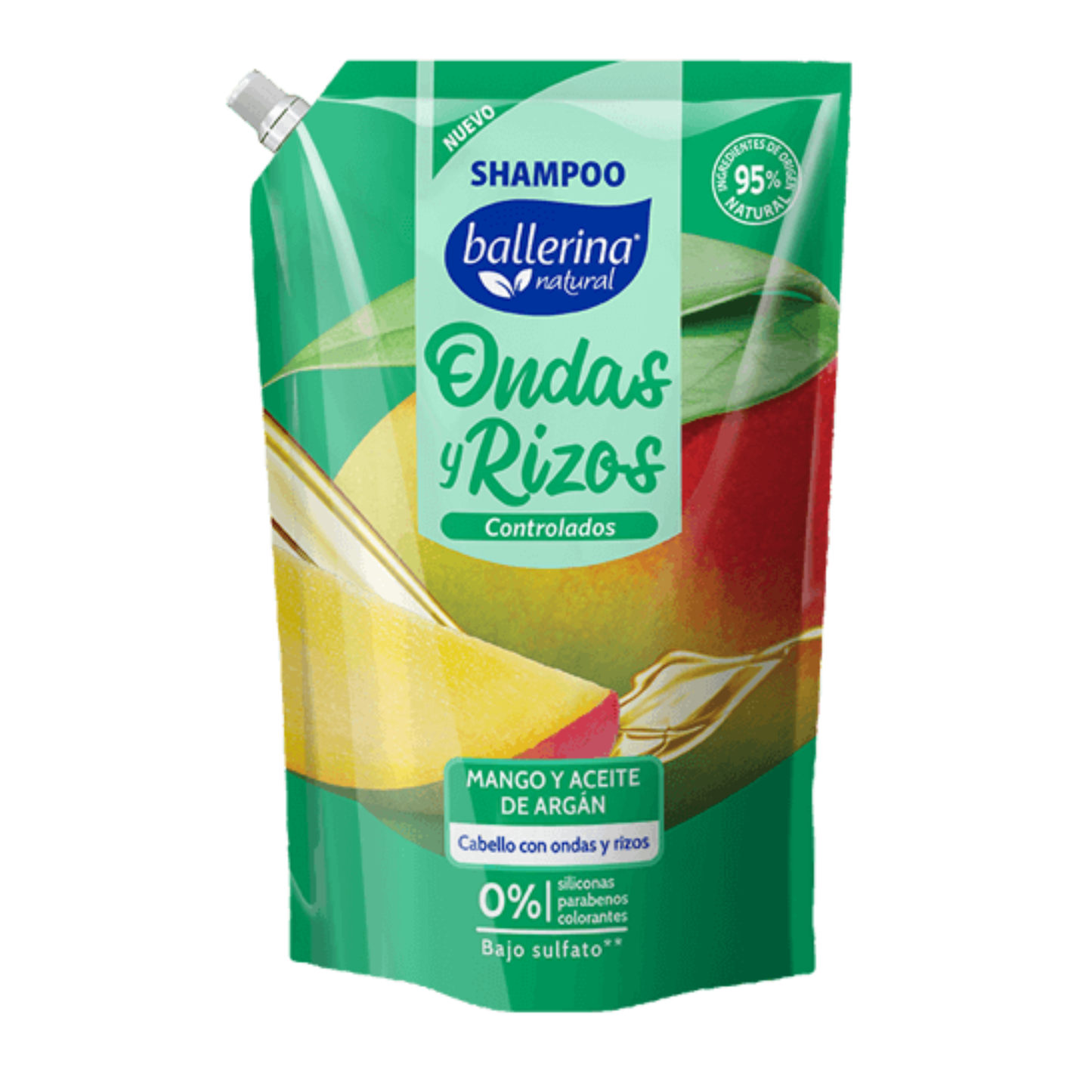 Shampoo Ondas y Rizos Controlados Doypack 750 ML - Ballerina