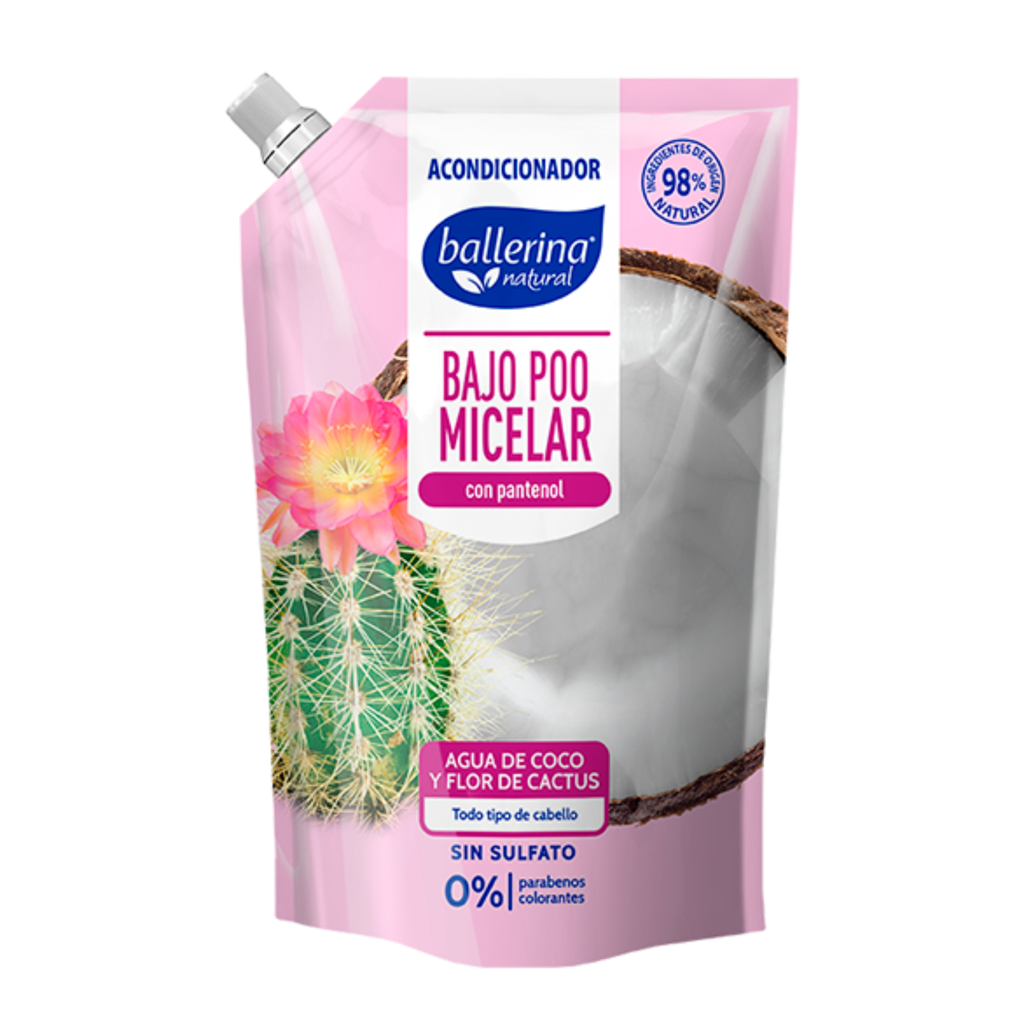 Acondicionador Bajo Poo Micelar Doypack 750 ML - Ballerina
