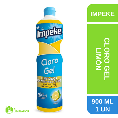 Cloro Gel aroma Limón 900 ML - Impeke