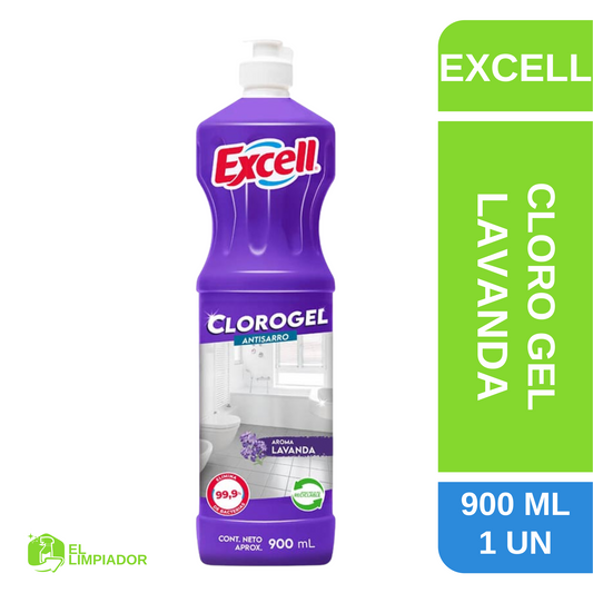 Cloro Gel aroma Lavanda 900 ML - Excell