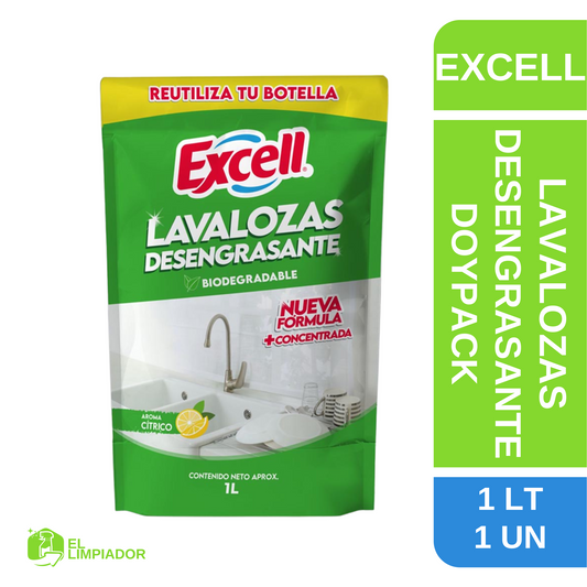 Lavalozas Desengrasante Doypack 1 Litro - Excell