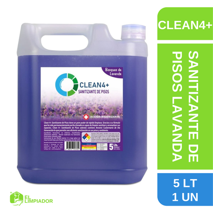 Sanitizante de Pisos  Bosques de Lavanda 5 LT - Clean4+