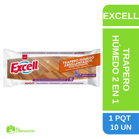 Trapero 2en1 Limpiador+Abrillantador 10 Unidades - Excell