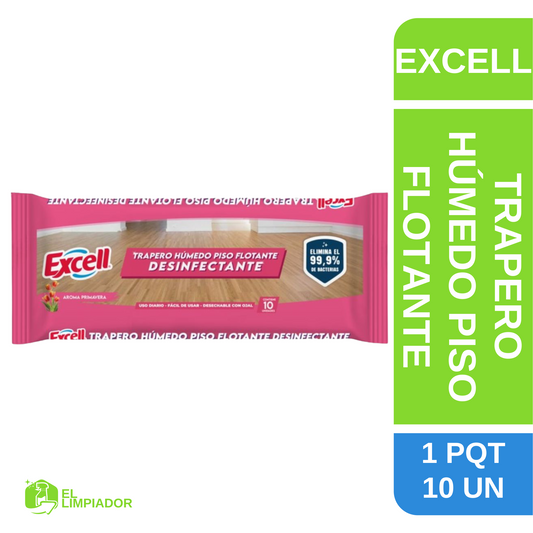 Trapero Húmedo Piso Flotante Primavera 10 Unidades - Excell