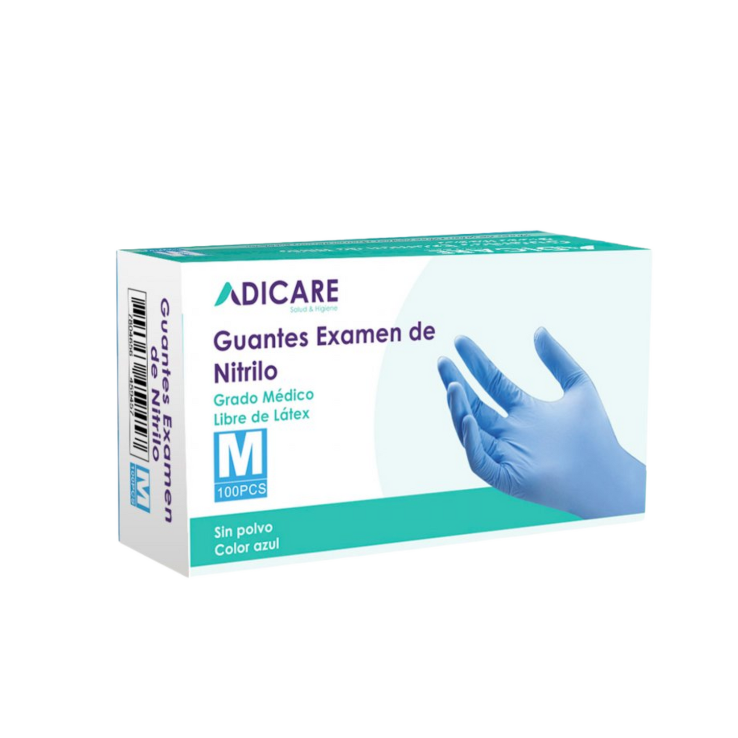 Guantes de Nitrilo Azul 100 Unidades - Adicare