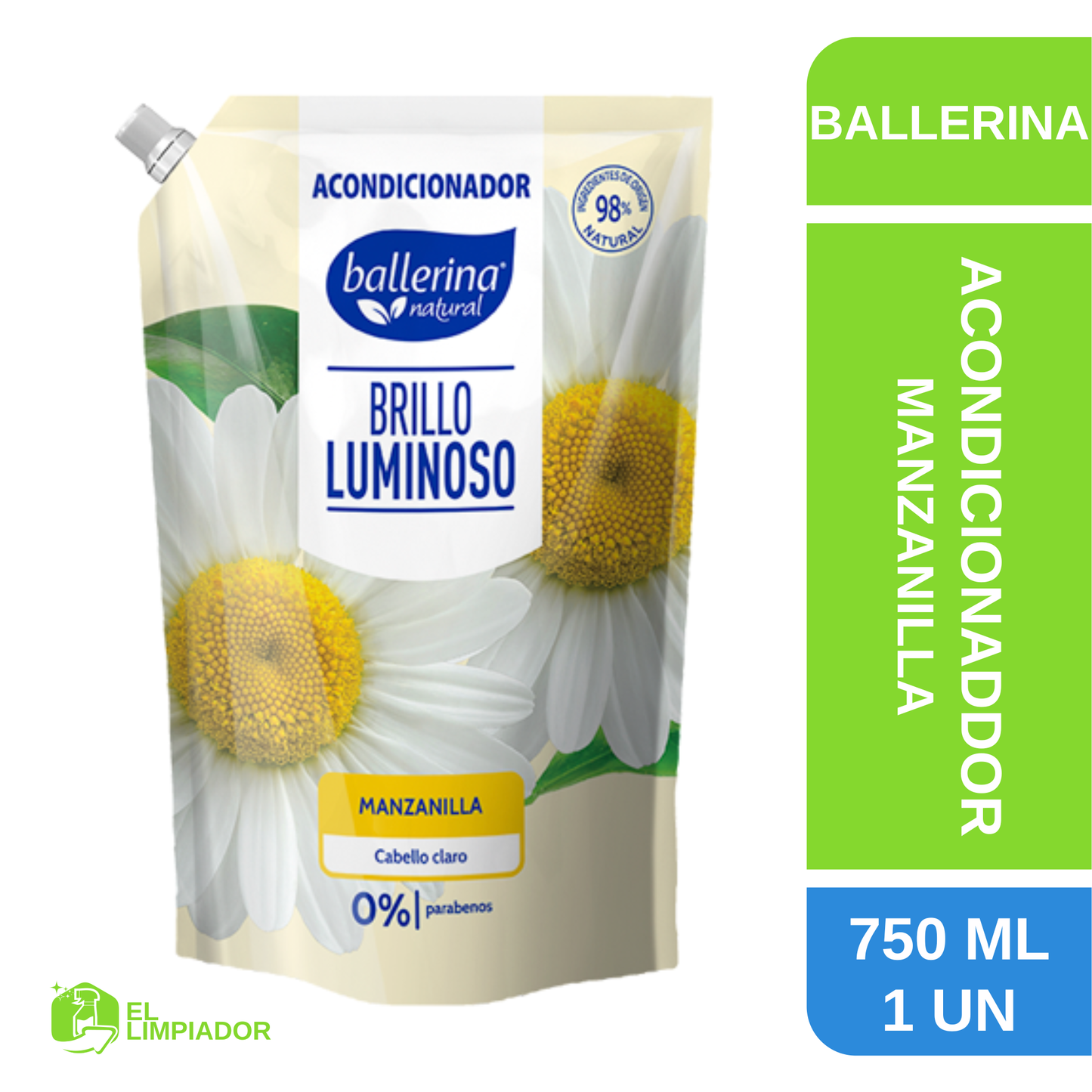 Acondicionador Brillo Luminoso Doypack 750 ML - Ballerina