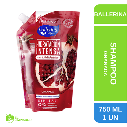 Shampoo Hidratación Intensa Doypack 750 ML - Ballerina