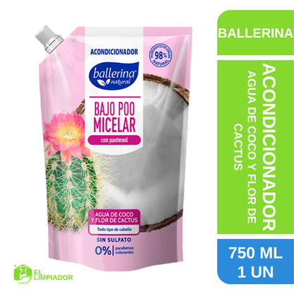 Acondicionador Bajo Poo Micelar Doypack 750 ML - Ballerina